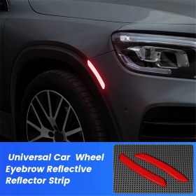 Resim Oasis Oasis 2 Adet Araba Tekerleği Kaş Yansıtıcı Sticker Trim Evrensel A (Yurt Dışından) 