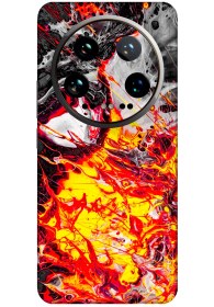 Resim PapsCover Xiaomi 14 Ultra Kaplama Volkanik Yağlı Boya 