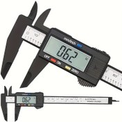 Resim GOXAWEE Elektronik Dijital Ekran Vernier Kalem 0-150mm, Yüksek Dayanıklılıkta Plastik Ölçüm Aracı, İç ve Dış Çap, Pil ile Çalışır, 0.1mm Hassasiyet, Ofis ve Ev Dekorasyonu için 
