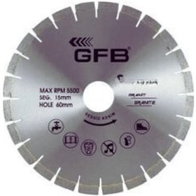 Resim Lazer Kaynaklı Granit Kesme Testere 400 Mm 