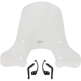 Resim GP Kompozit Lambretta V125 / V200 Special 2021-2023 Uyumlu Ön Cam Şeffaf 52 cm 