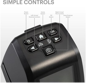Resim Mini Dijital Film & Slayt Tarayıcı 35mm, 126, 110, Super 8 ve 8mm Film Negatif ve Slaytları LCD 