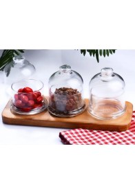 Resim kenpool Seyran Ahşap Standlı Reçellik 3lü Reçellik Takımı Kahvaltılık Sosluk 