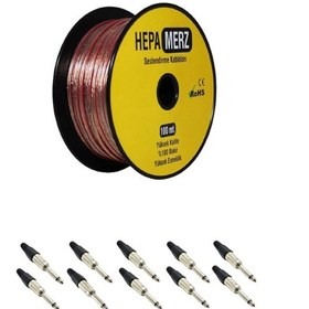 Resim Hepa Merz Connection Paket-9 Hoparlör Kablosu Jak Konnektör Paket 