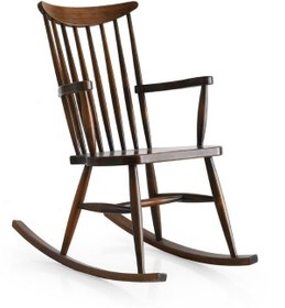 Resim Hudson Rocker Ahşap Sallanır Sandalye 