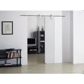 Resim Ht-8101E-Set Lama Paslanmaz Sürme Cam Kapı Mekanizma Seti 