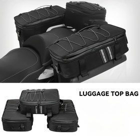 Resim BMW R1300GS, R1250GS, R1200GS LC, R1250GS Adventure, F750GS ve F850GS için Uygun Motosiklet Aksesuarları - Arka Koltuk Bagaj Çantası, Üst Bagaj Çantası 