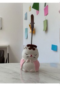 Resim Japonya Şans Kedisi Not Fotoğraf Tutucu Obje Biblo Pembe 