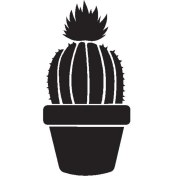 Resim Saksı Çiçeği Kaktüs (Tip 7) 50X100 cm 