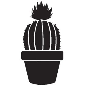 Resim Saksı Çiçeği Kaktüs (Tip 7) 50X100 cm 