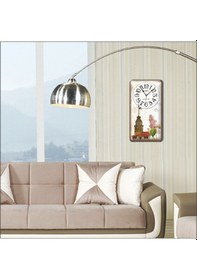 Resim Kız Kulesi Manzaralı Duvar Saati çok Renkli 