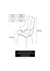 Resim Canisa Neta Serisi, 1.sınıf Babyface Kumaş Siyah Sandalye, Siyah Gürgen Ayak Sandalye Siyah Ayaklar Siyah 