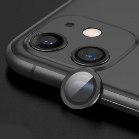 Resim Bzontech Apple iPhone 12 Mercek Lens Kamera Koruyucu Siyah 