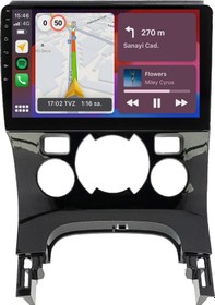 Resim Peugeot 5008 Android Multimedya Sistemi 2009-2016 Dijital Klima 8gb Ram, 64gb Hafıza, Bluetooth, Carplay & Android Auto Kamera 9" 