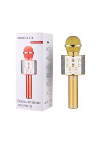 Resim Magicvoice Bluetooth-sd-aux Kablosuz Sarı Karaoke Mikrofonu 