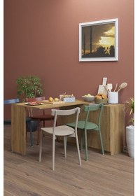 Resim Flor Açılır Kapanır Dekoratif I Mutfak Yemek Masası Çok Amaçlı Kiler Dolabı 