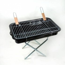 Resim Portatif Katlanabilir Ayaklı Emaye Mangal 50 CM 