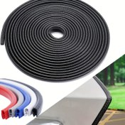 Resim 10m Kapı Kenar Koruyucu Siyah Araba Koruyucuları Kauçuk Otomatik Trim U Şekilli Metal Levha İçinde Yapılmış Yapıştırıcı Gerektirmez Kolay Kesilebilir 
