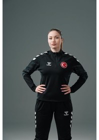 Resim Hummel Milli Takım Line Antrenman Eşofman Üstü Siyah 