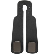 Resim Yaozixa Araç Koltuk Arka Çift Kanca Telefon Tutucu - Gizli Saklamalı Yumuşak Silikon Araç Çantası Askısı Siyah Tekli 