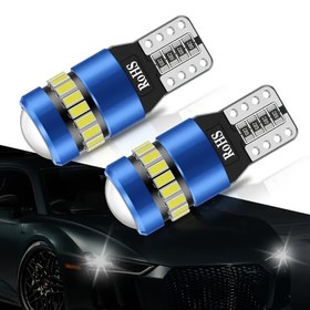 Resim 2 adet lupuauto T10 W5W LED Araba Ampulleri - 750Lm Süper Parlak, CANBUS Hatasız, Beyaz/Amber/Kırmızı, 12V, Uzun Ömürlü 50.000+ Saat, İç & Dış Kullanım, Yan Işıklar, 3030 SMD, Otomatik Ampul 