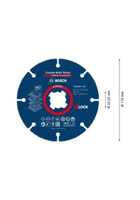 Resim Bosch Expert Carbide Multi Wheel X-lock Kesici Disk 115 Mm, 22,23 Mm - 2608901192 
