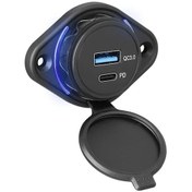 Resim Xuweiwei Lpu 36w Type-c Usb Araç Şarj Cihazı Hızlı Şarj Kompakt Tasarım 