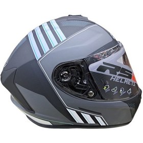 Resim Rs2 Helmets Kapalı Motosiklet Kaskı Beyaz - Mat Siyah 