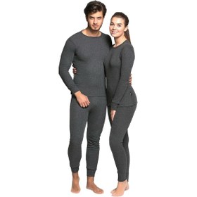 Resim Yetişkin Termal İçlik Set - Thermoform - Soft Unisex - Antrasit - XXL 