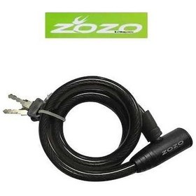 Resim Zozo 12X80 Anahtarlı Halat Kilit Siyah 