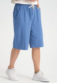 Resim Baggy Fit Bermuda & Şort İndigo - İndigo / M 