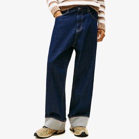 Resim Theo Turn-Up Loose Jeans 'Blue' 