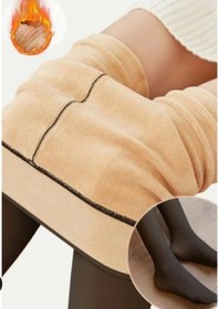 Resim Brg Clothing Kadın Termal İçi Yünlü İthal Tayt Çorap - 500 Siyah 