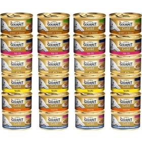 Resim Purina Gourmet Gold Karışık Konserve Yetişkin Kedi Maması 24 x 85 G 