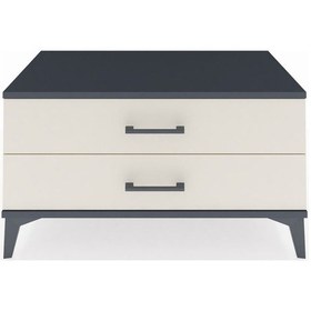 Resim Hyperion Şifonyer 2 Çekmeceli 88x44x48 Antrasit-aytaşı Antrasit 