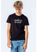 Resim The Umbrella Academy Yazi Baskılı Unisex Çocuk Siyah Tshirt 