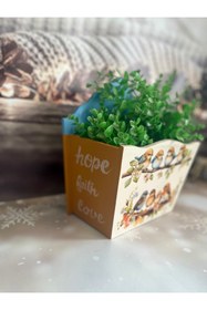 Resim Bypinaryuksel Dalda Kuş Desenli Posta Kutusu 