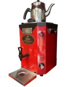 Resim ÖZEN ENDÜSTRİYEL MUTFAK Jumbo Çay Makinesi Tek Demlikli Dijital Termostatlı 13Lt. Elektrikli Semaver Kırmızı Siyah Uyumlu 