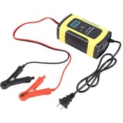 Resim Tam Otomatik Araç Akü Şarj Cihazı 110v İla 220v İla 12v 6a Akıllı Hızlı Güç Şarjı Islak Kuru Kurşun Asit Dijital Lcd Ekran- Abd Tak 