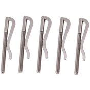 Resim Vkemall 5 Adet 80mm Gümüş Renkli Çelik Parça Klasörü - Paslanmaz, Dayanıklı, Cüzdan İçin Tamir Ve Değişim Parçası 