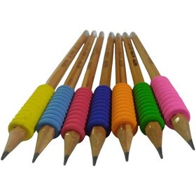 Resim 7 Adet Fatih Kurşun Kalem Taiga Natural Renkli Eva Grip Silgili 