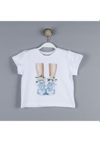 Resim Xo Kids P-003339 Bes 3920 Kız Bluz 2-6 Yaş Beyaz 