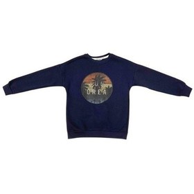 Resim Cantoy Erkek Çocuk İçi Şardonlu Baskılı Sweatshirt-15198 Lacivert 