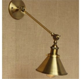 Resim Mediterian Şık ve fonksiyonel metal okuma lambası, sarı renk, akrobatik mafsal, E27 duy tipi 