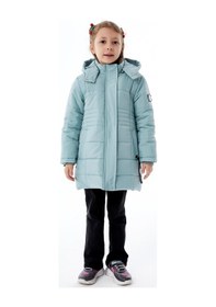 Resim Benitto Kids Kız Çocuk Kapüşonlu Kışlık Şişme Mont 51355 Yeşil 