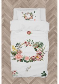 Resim Mekta Home Bebek Ve Çocuk Odası Çiçekli Çelenk Desenli Nevresim Takımı 