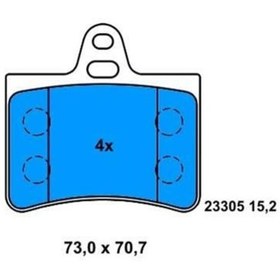 Resim BOSCH 986424580 Fren Balatası Arka C5 I 00- II 04- 
