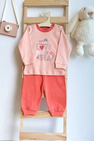 Resim Mother Love %100 Organik Kız Bebek Pijama Takımı 