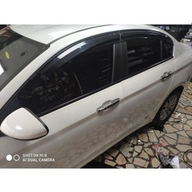 Resim Fiat Egea Sedan Mugen Model Cam Rüzgarlığı 4 Lü Set 