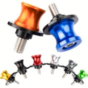 Resim 6mm, 8mm ve 10mm için Motosiklet Salıncak Kolları Kaydırıcı Vidasıyla - Evrensel Bisiklet Salıncak Kaydırıcısı Aksesuarları 